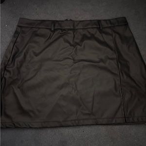 Leather skirt